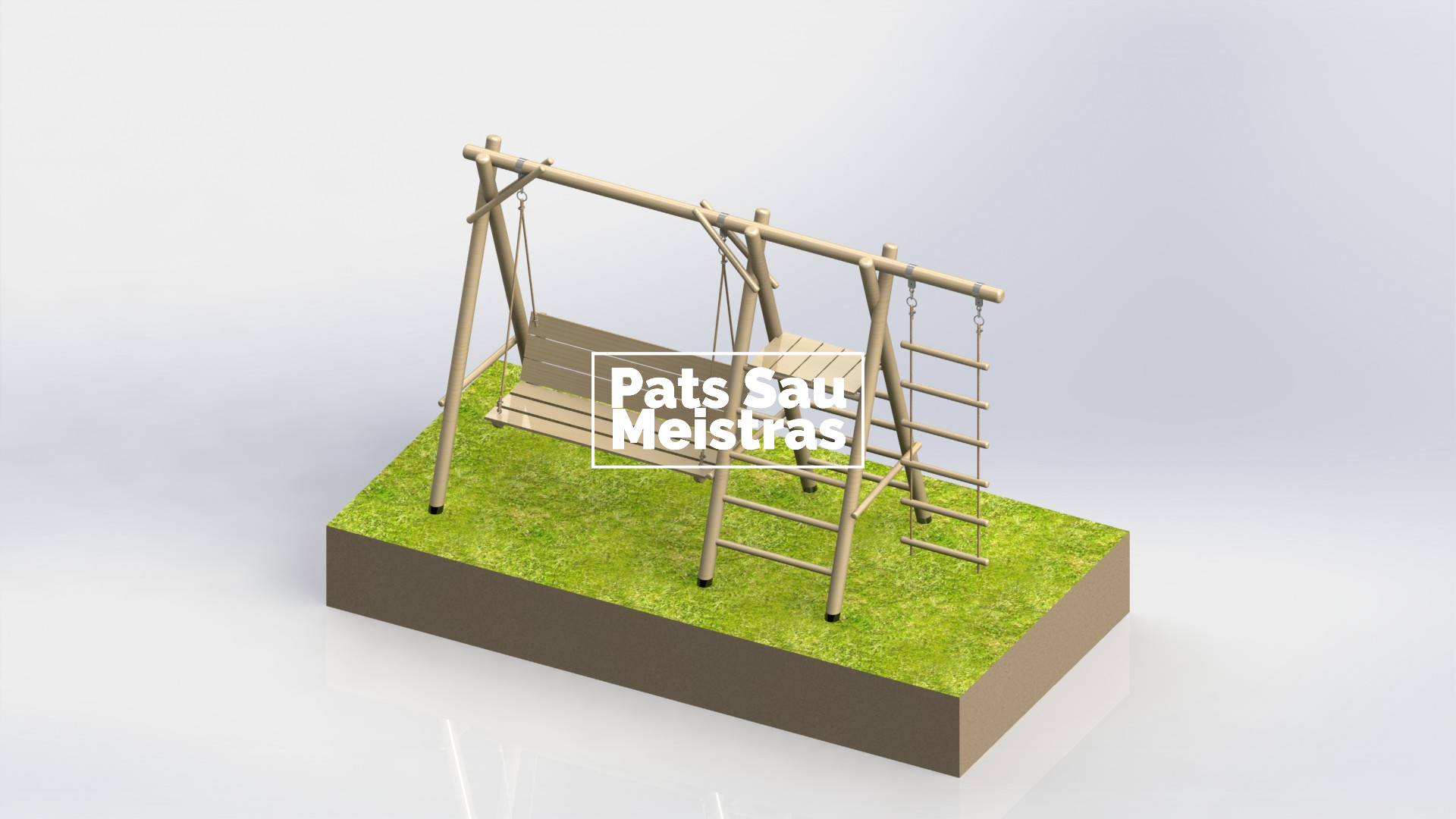 儿童秋千和梯子